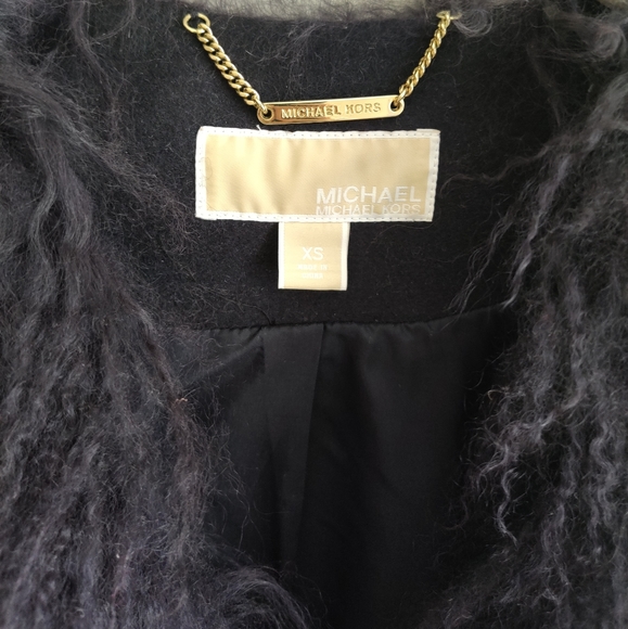 Michael Kors Embroidered Fur-trimmed Wool Vest - Picture 8 of 9